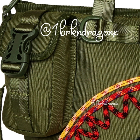 Sprayground Camo Military Limuted Edition Tote Olive Green Quilted Rope NWT RARE - Picture 13 of 15
